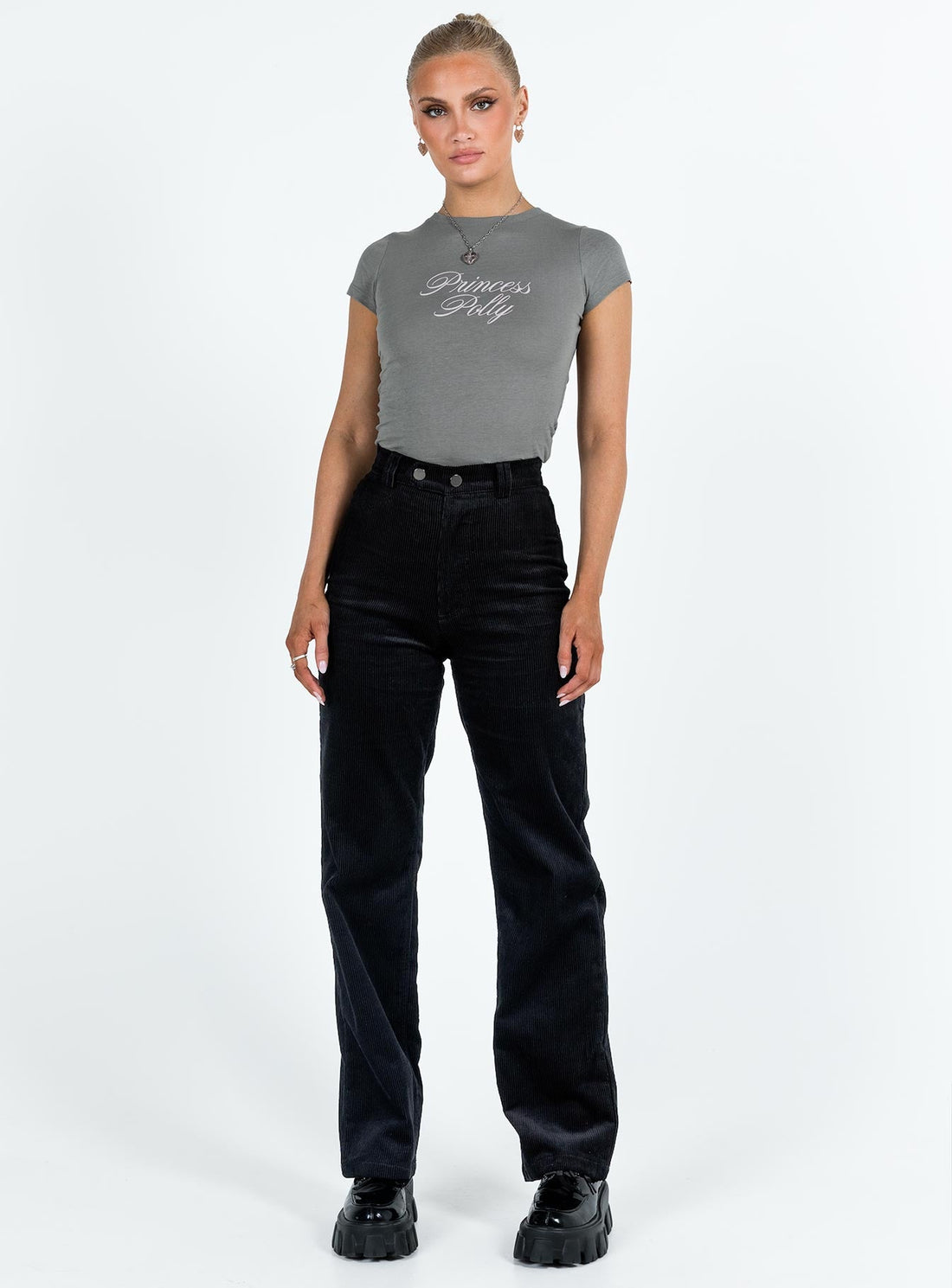 Uptown Cord Pants Black