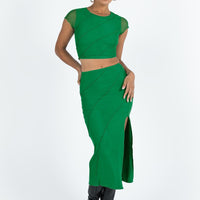 Erika Midi Skirt Green