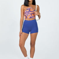 Seylena Knit Shorts Blue