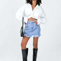 Giannia Denim Mini Skirt