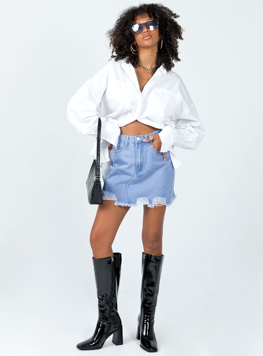 Giannia Denim Mini Skirt
