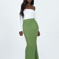 Rubes Midi Skirt Green