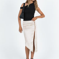 Scanlon Midi Skirt Champagne