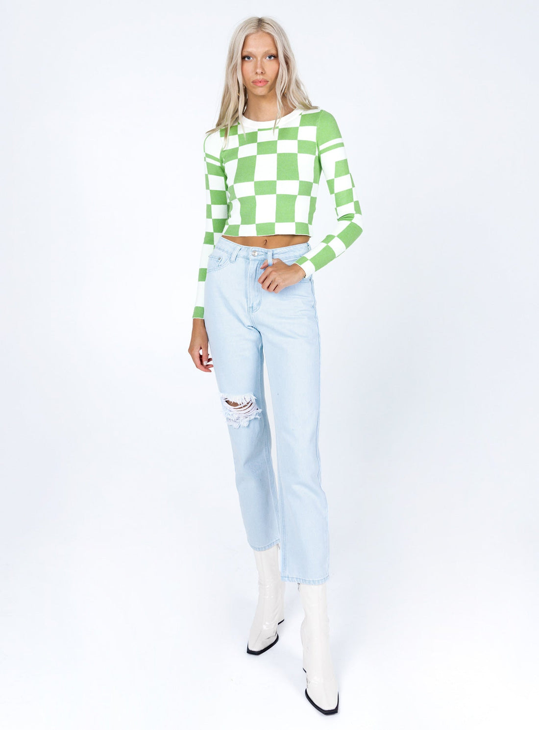 Palermo Straight Leg Light Wash Denim Jeans