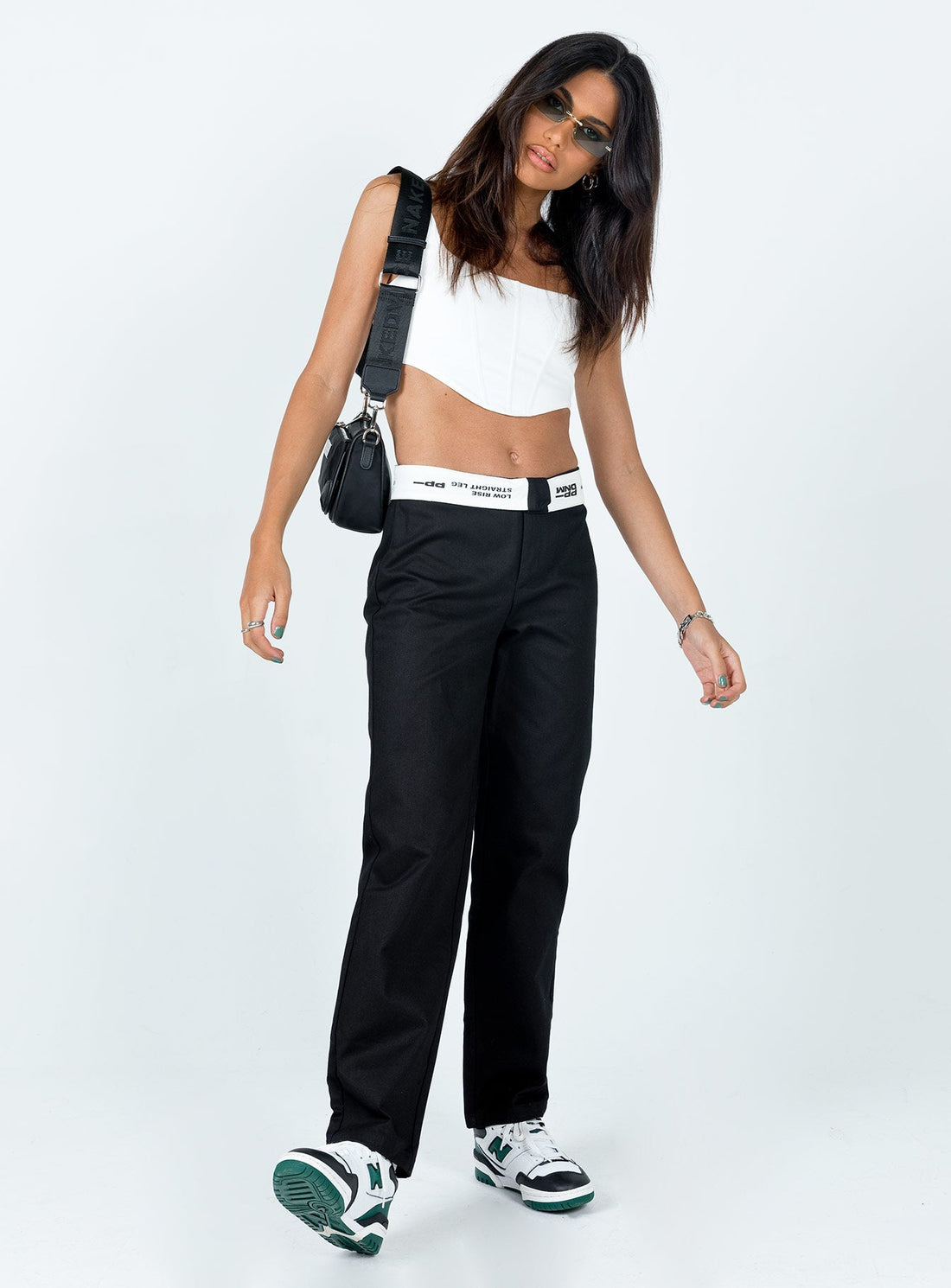 Dava Low Rise Pants Black