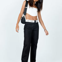 Dava Low Rise Pants Black
