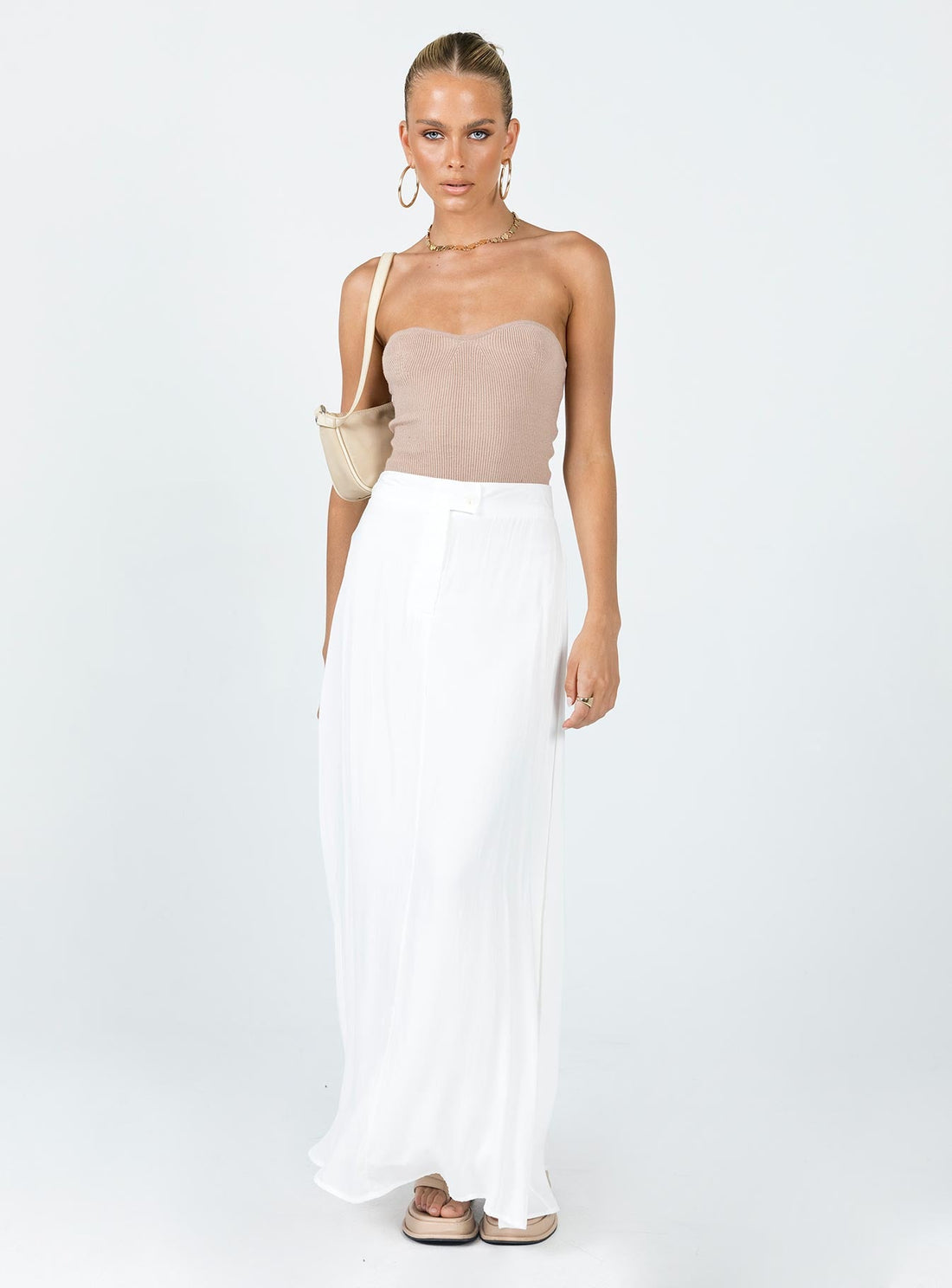 Kordin Maxi Skirt White