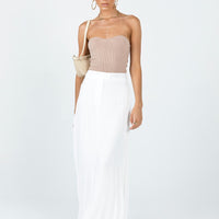 Kordin Maxi Skirt White
