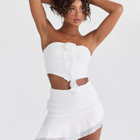 Lovell Ruffle Set White