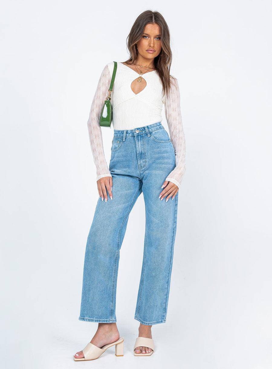 Feilding Wide Leg Denim Jeans