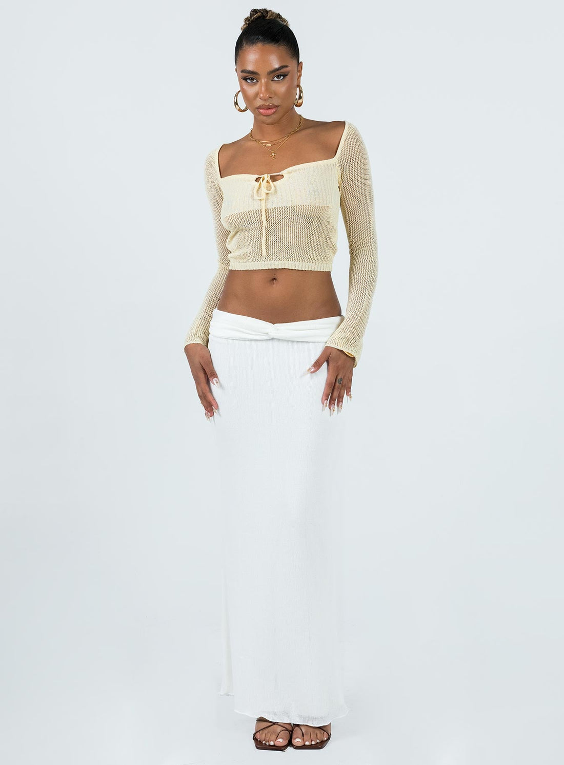 Berkshire Maxi Skirt White