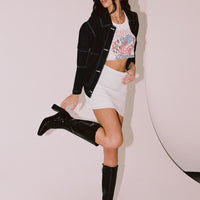 Buddy Mini Skirt White