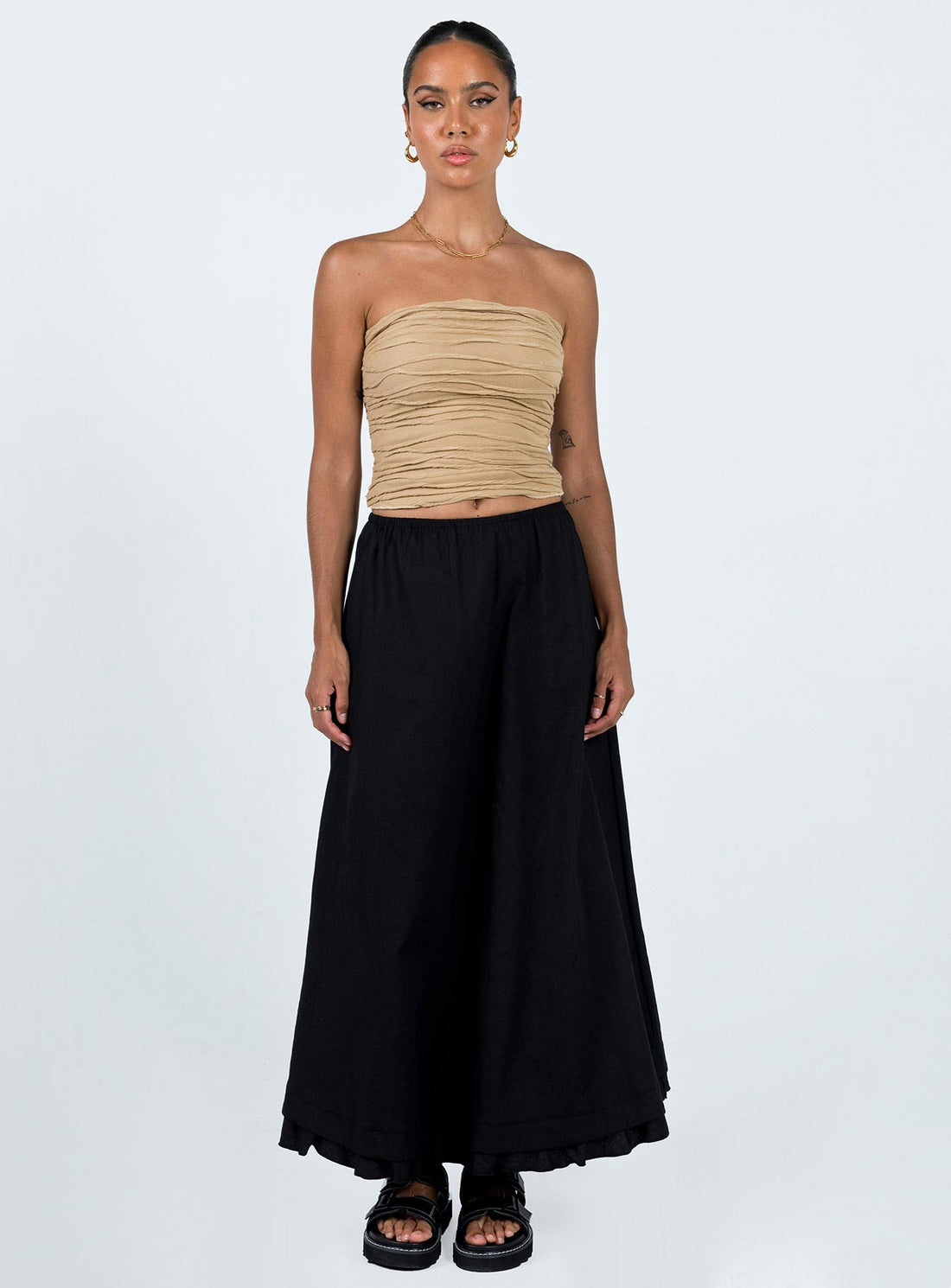 Empress Of Love Maxi Skirt Black
