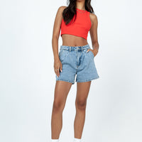 Oxford Tailored Denim Shorts