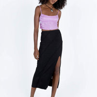 Erika Midi Skirt Black