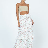 Fowler Maxi Skirt White