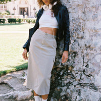 Jacko Midi Cargo Skirt Olive Green