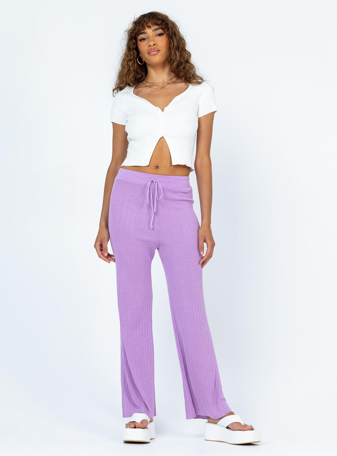 Majid Pants Purple