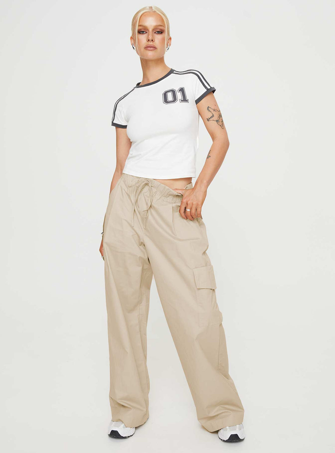Isadore Cargo Pants Beige