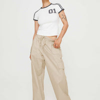 Isadore Cargo Pants Beige