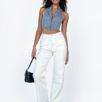 Shanelle Straight Leg Jean White