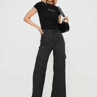 Katow Cargo Pants Black Stripe