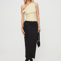 Callile Maxi Wrap Skirt Black