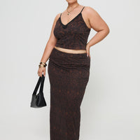 Hostona Maxi Skirt Mutli Curve