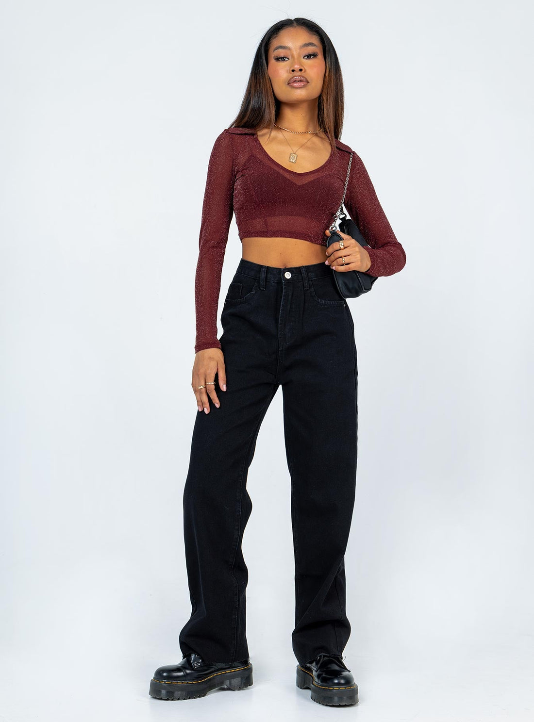 Kalinda Denim Jeans Black