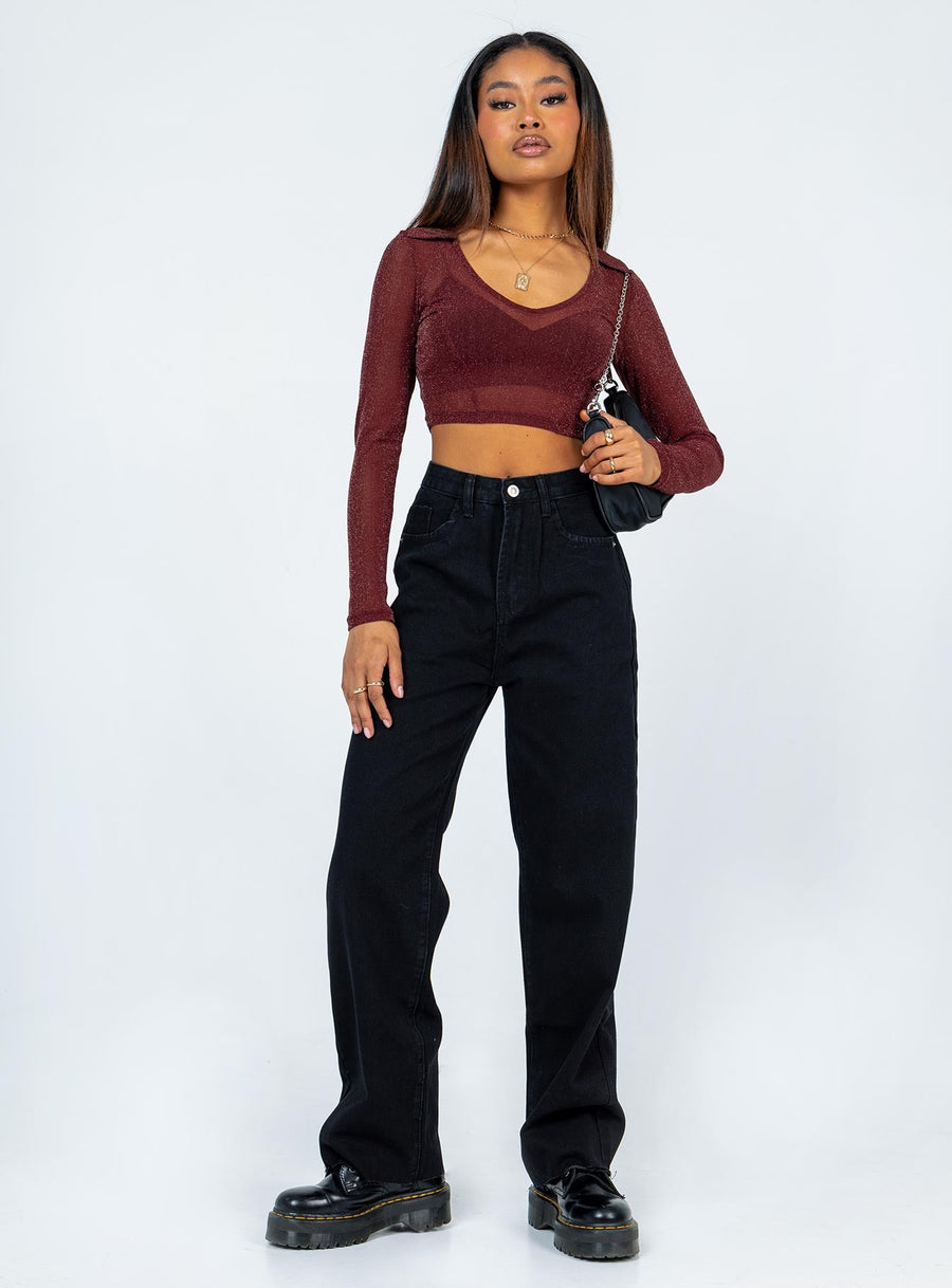 Kalinda Denim Jeans Black