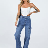 Pimaga Denim Cargo Jeans