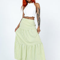 Rebeccah Maxi Skirt Green