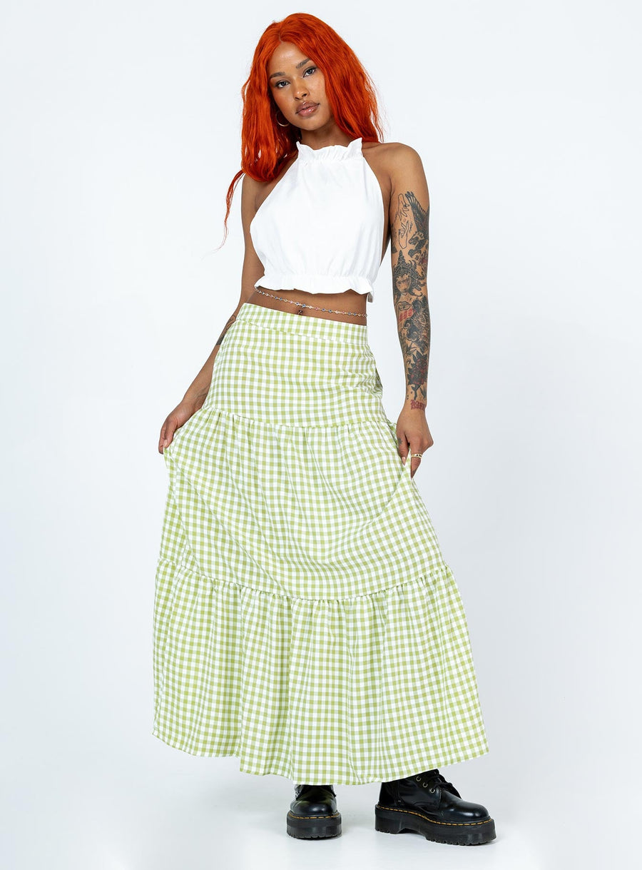 Rebeccah Maxi Skirt Green