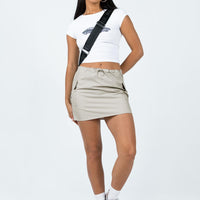 Renwick Chute Mini Skirt Grey