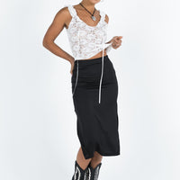 Jansson Midi Skirt Black