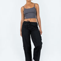 Fernando Parachute Pants Black