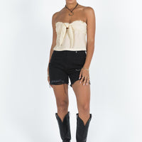 Maggie Denim Shorts Black
