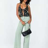 Euros Pants Dark Green