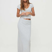 Just Like That Maxi Skirt Grey