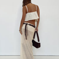 Ghauri Maxi Skirt Cream