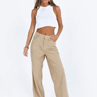 Frannie Corduroy Pants Cream