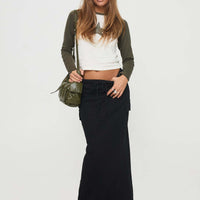 My Girl Maxi Skirt Black