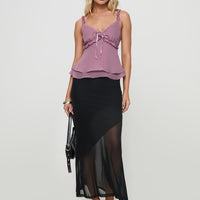Dauntless Sheer Maxi Skirt Black