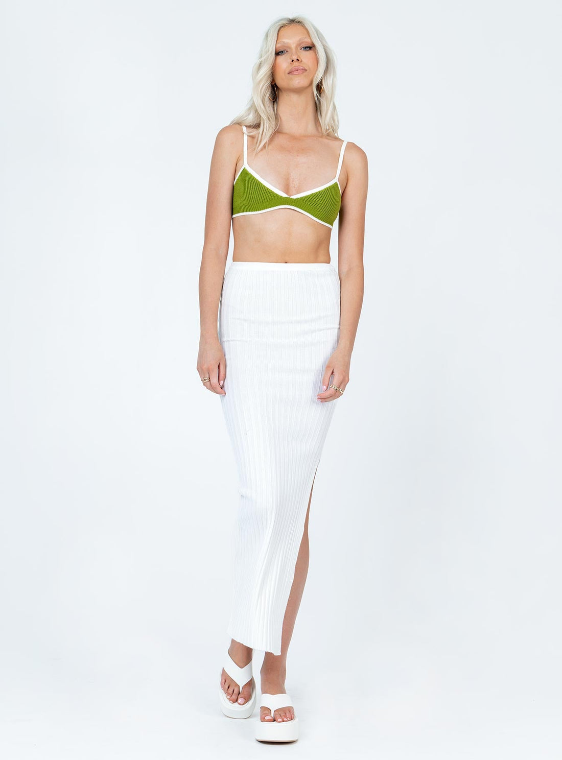Blend Dannie Mid Waist Knit Skirt