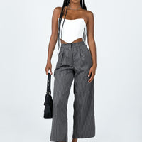 Montez Pants Grey Pinstripe