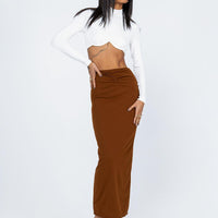 Jones Maxi Skirt Brown