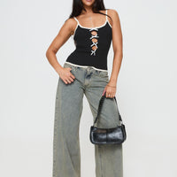 Jaycee Low Rise Wide Leg Jeans Antique Wash