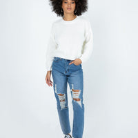 Damion Ripped Mom Denim Jeans