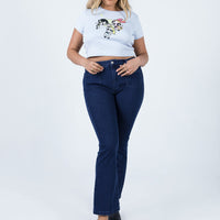 Dalta Mid Rise Flare Denim Jeans