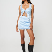 Mavie Satin Set Blue